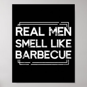 Mens Funny Barbecue Lover Meat Grilling Men Boys G Poster