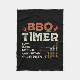 Mens funny bbq grill chef grilling master barbecue fleece blanket