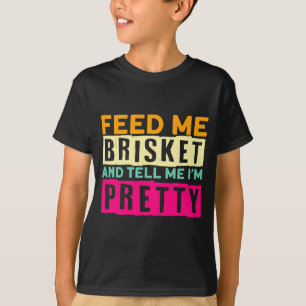 Mens funny bbq lovers feed brisket meat grilling T-Shirt