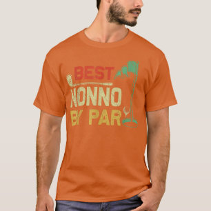 Mens Funny Best Nonno By Par Father's Day Golf Lov T-Shirt