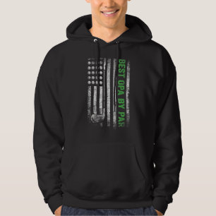Mens Funny Best Opa By Par Father's Day Golf Hoodie