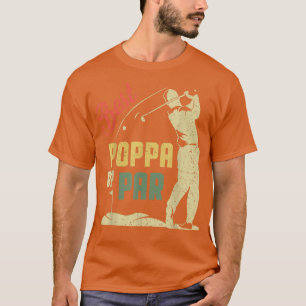 Mens Funny Best Poppa By Par Father's Day Golf Lov T-Shirt
