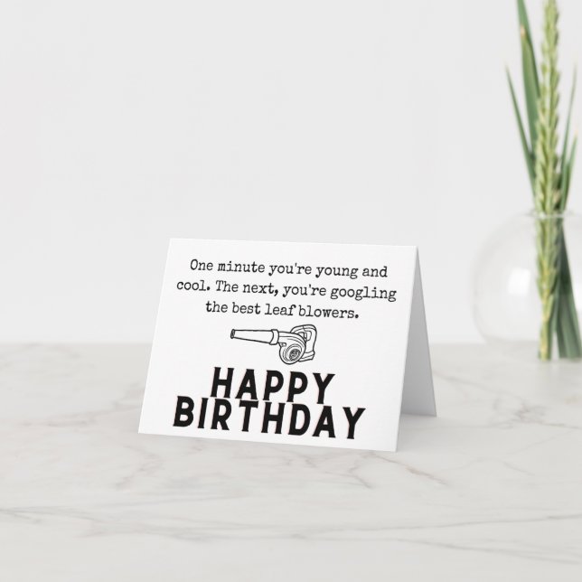 Men's Funny Birthday Card (Front)