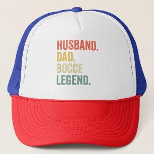 Mens Funny Bocce Husband Dad Bocce Ball Legend  Trucker Hat