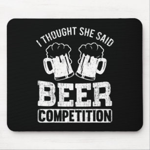 Mens Funny Cheer Dad Father Cheerleading Gift Beer Mouse Mat