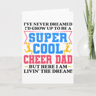 Mens Funny Cheerleading Graphic For Cheer Dads Che Card