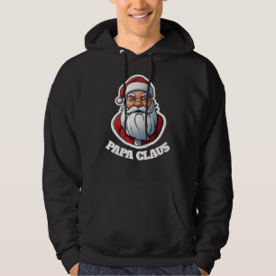 MENS FUNNY CHRISTMAS T-SHIRTS, DAD PAPA CLAUS HOODIE