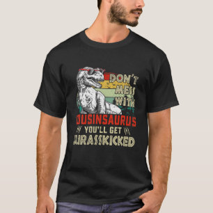 Mens Funny Cousinsaurus Dinosaur T Rex Vintage Fat T-Shirt