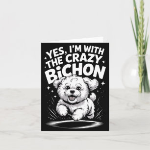 Mens Funny Cute Pet Dog Breed With The Crazy Card