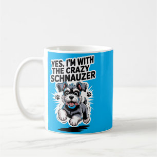 Mens Funny Cute Pet Dog With The Crazy Miniature Coffee Mug