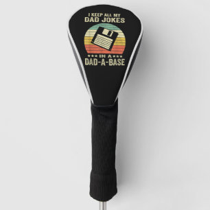 Mens Funny dad Jokes in dad-a-Base Golf Head Cover