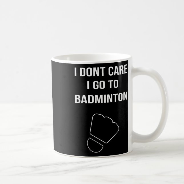 Mens Funny Dminton Gift Shuttle Player Saying  Coffee Mug (Right)