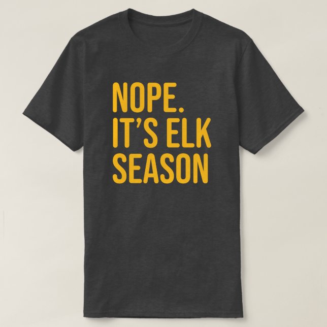 Men's Funny Elk Hunting T Shirt (Design Front)