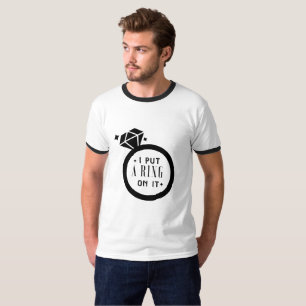 Men's Funny Engaged Marriage Engagement T-Shirt