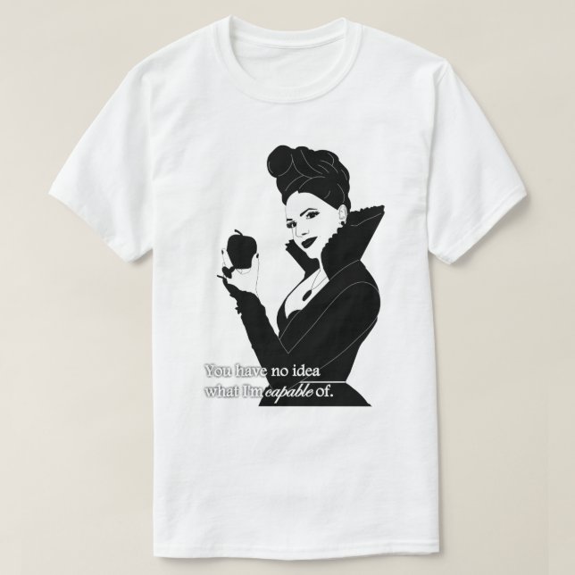 Mens Funny Evil Queen Quote T-Shirt (Design Front)