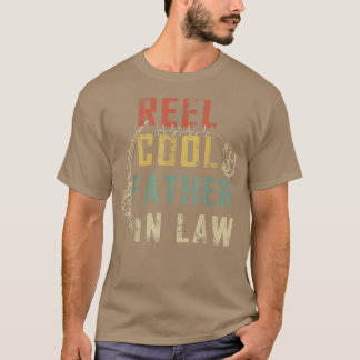 Mens Funny Fathers Day Reel Cool Father In Law Fis T-Shirt