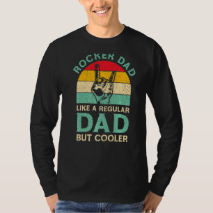 Mens Funny Fathers Day Rocker Dad For Rock Player  T-Shirt