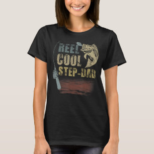 Mens Funny Fathers Day Vintage Fishing Reel Cool S T-Shirt