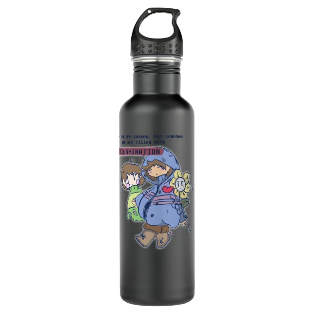 Mens Funny Frisk Undertale More Then Awesome 710 Ml Water Bottle (Front)