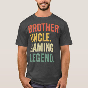 Mens Funny Gamer Brother Uncle Gaming Legend Vinta T-Shirt
