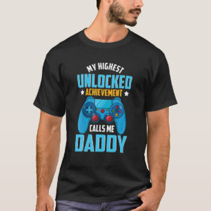 Mens Funny Gamer Dad Unlocked Video Gaming Father' T-Shirt
