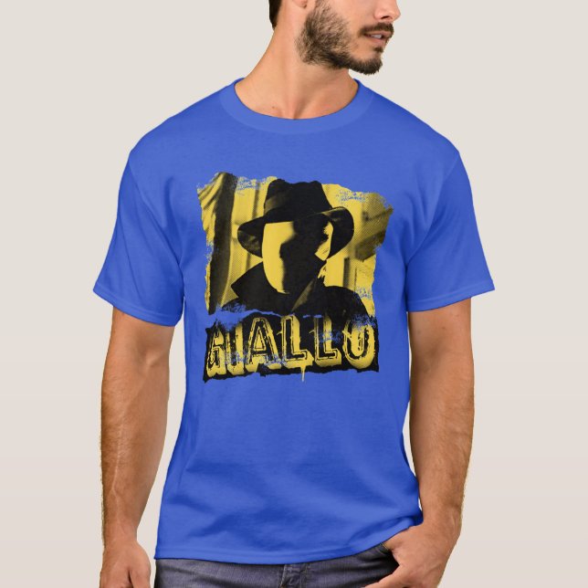 Mens Funny Giallo Italian Horror Movie funny T-Shirt (Front)