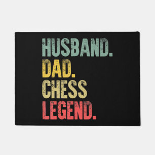 Mens Funny Gift Husband Dad Chess Legend Doormat