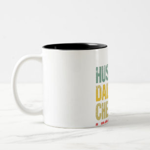 Mens Funny Gift Husband Dad Chess Legend Two-Tone Coffee Mug