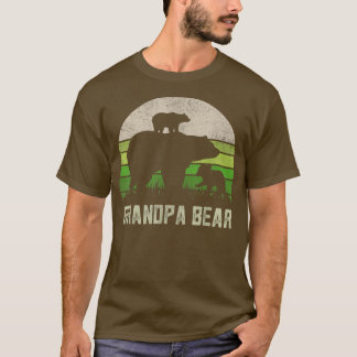 Mens Funny Grandad s From Grandkids, Grandpa Bear  T-Shirt