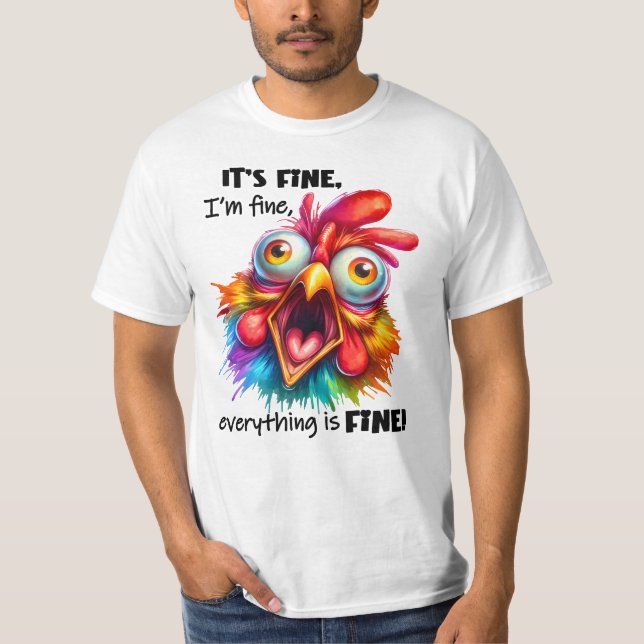 Men's Funny Graphic Tee  (Front)
