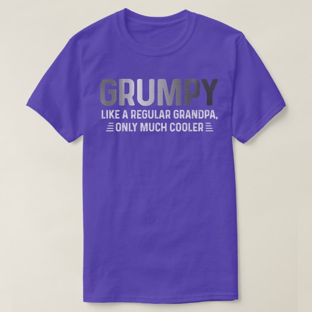 Mens Funny Grumpy Definition Like A Regular Grandp T-Shirt (Design Front)