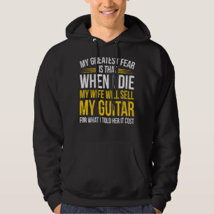 Mens Funny Guitar Player Saying Guitarist I Expens Hoodie