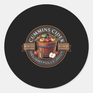 Mens Funny Haul Cummins Cider  Classic Round Sticker