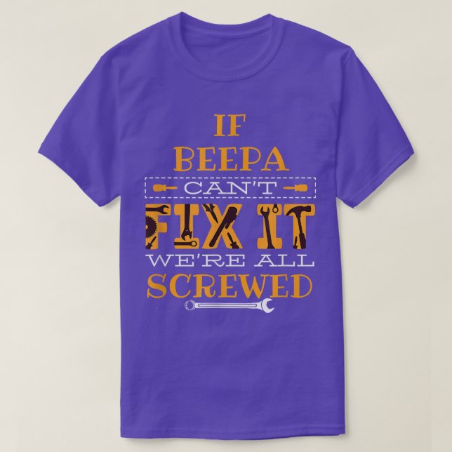 Mens Funny If BeePa Can't Fi It  Grandfather  T-Shirt (Design Front)