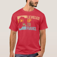 Mens Funny Leveled Up To Fiance Design 