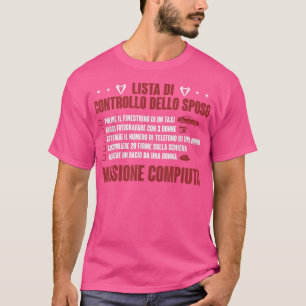 Mens Funny List Groom Wedding Party Stag Party T-Shirt
