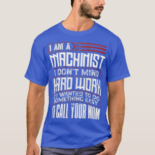 Mens Funny Machinist Operator Vintage Fathers T-Shirt