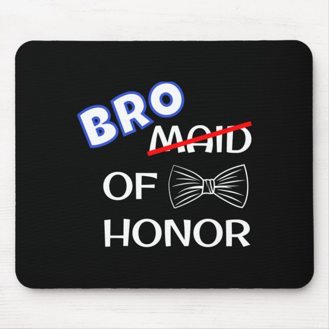 Mens funny man wedding matching bachelor party bro mouse mat (Front)