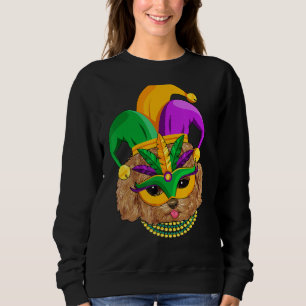 Mens Funny Mardi Gras Dog Apparel Golden Doodle Do Sweatshirt