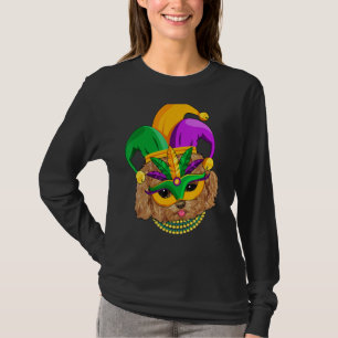 Mens Funny Mardi Gras Dog Apparel Golden Doodle Do T-Shirt