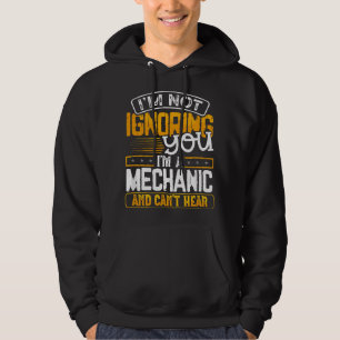 Mens Funny Mechanic for Men Vintage Retro Father's Hoodie