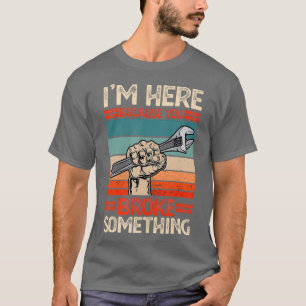 Mens Funny Mechanic Handyman Plumber Tech Day T-Shirt