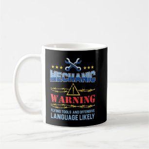 Mens Funny Mechanic Hourly Rate Labour Rates Car R Coffee Mug