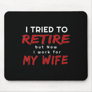 Mens Funny Mens Retirement T Shirt Gift Tee Quotes Mouse Mat