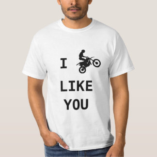 Mens Funny Motorbike T Shirt - I wheelie like you
