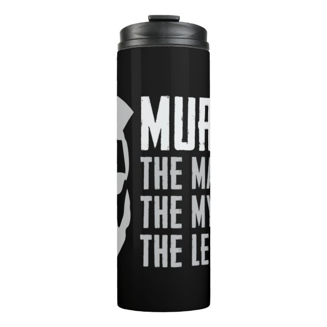 Mens Funny Never Underestimate An Old Man With A B Thermal Tumbler (Front)