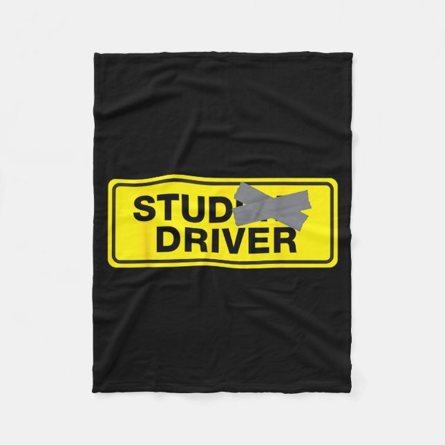 Mens Funny New Driver  Fleece Blanket (Front)