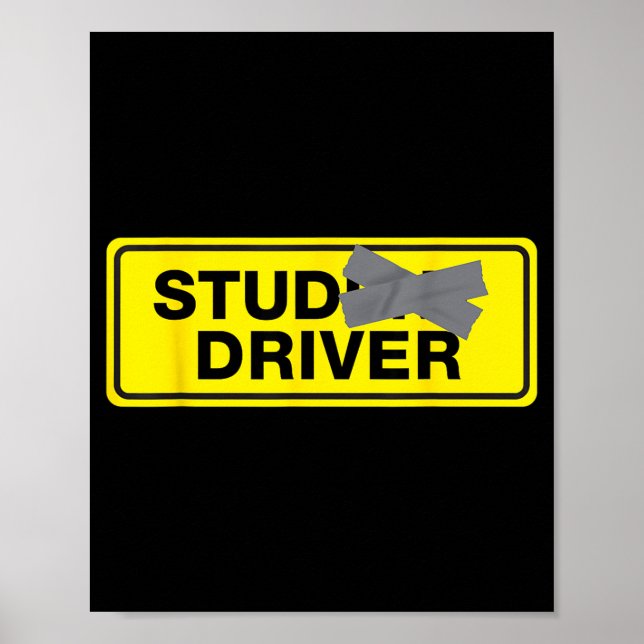 Mens Funny New Driver  Poster (Front)