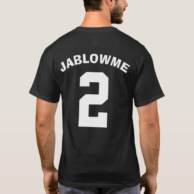 Mens Funny Novelty HEYWOOD JABLOWME 2 T-Shirt (Back)