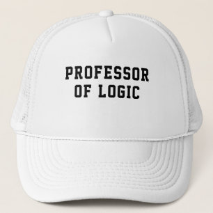 Mens Funny Novelty PROFESSOR OF LOGIC Trucker Hat